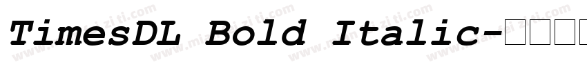 TimesDL Bold Italic字体转换